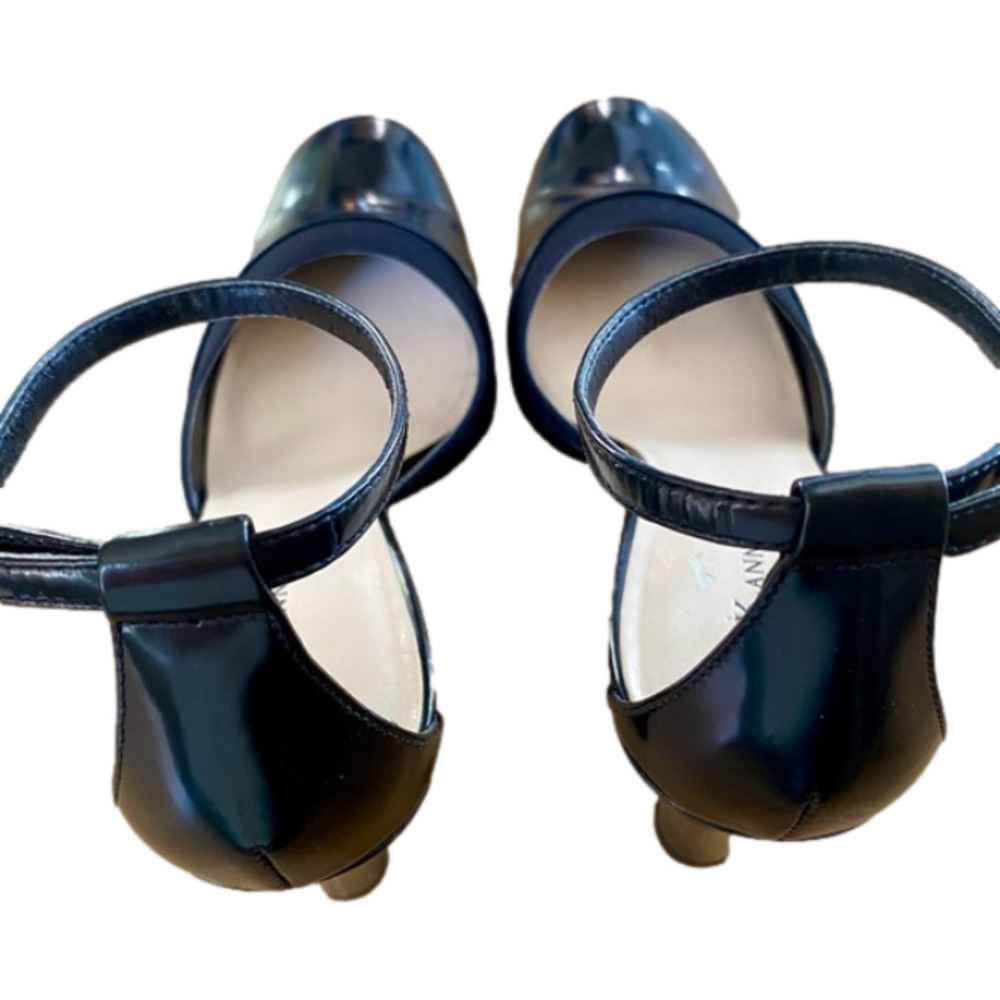 ANNE KLEIN Shoes Ankle Strap Black Patent Leather 3” Heel Womens Siz… - Picture 5 of 10